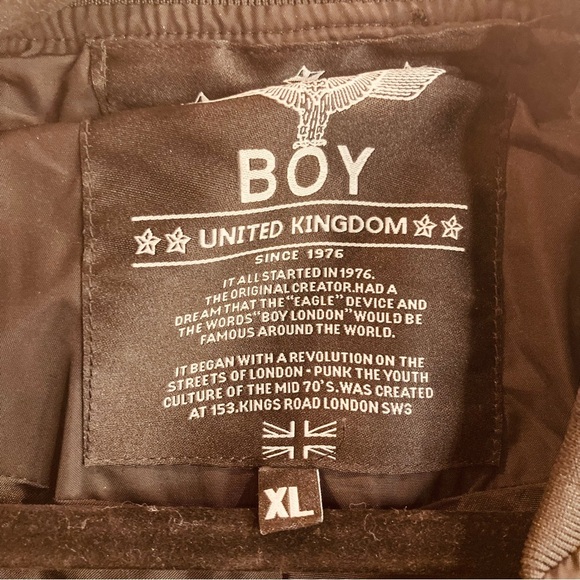 BOY LONDON KOREA Sz XL Rare Black and Gold Eagle Feathers Embroidered Jacket - Picture 8 of 16